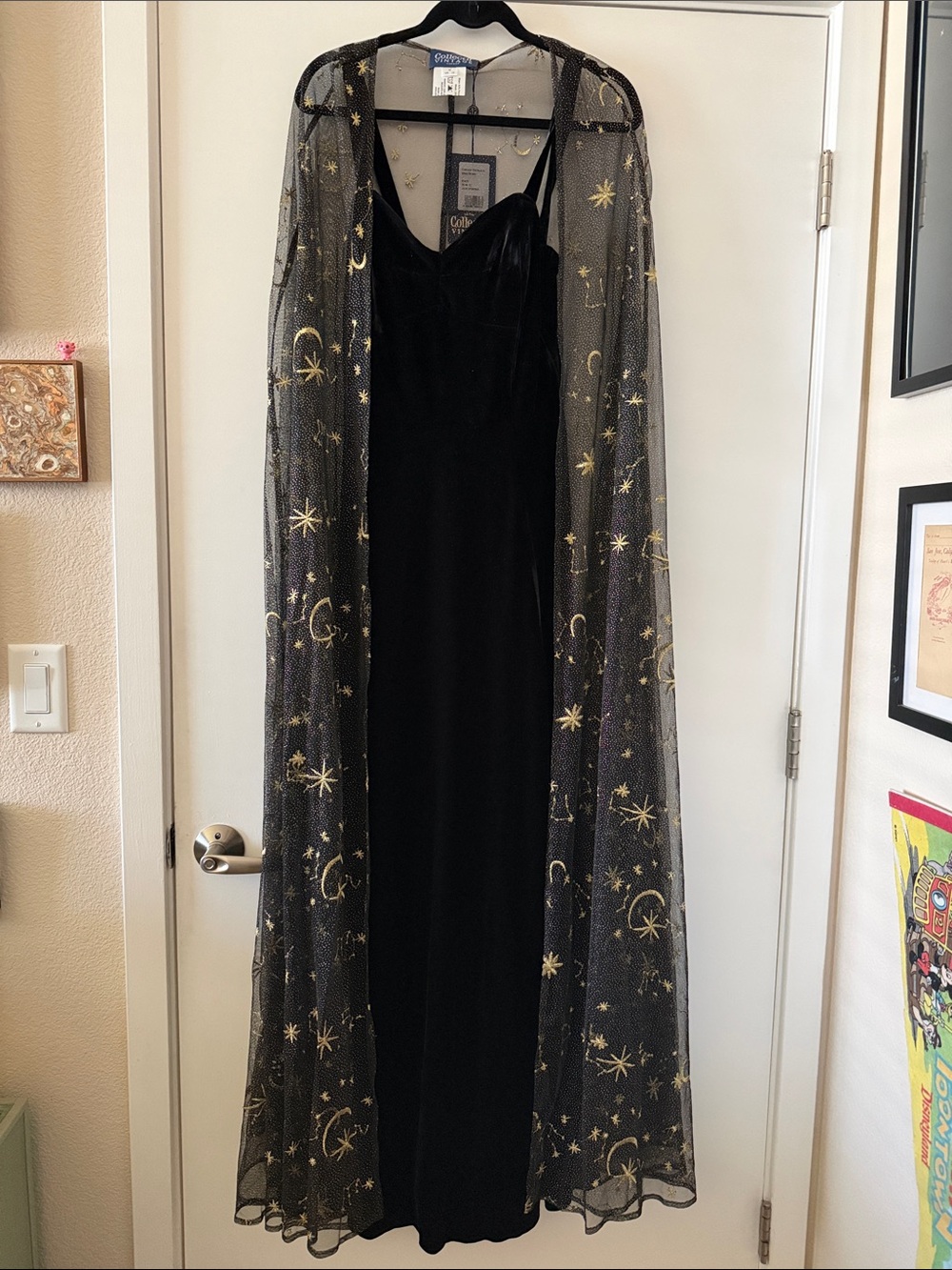 NWT | Collectif Vintage | Black Celeste Occasion Maxi Dress | UK 12